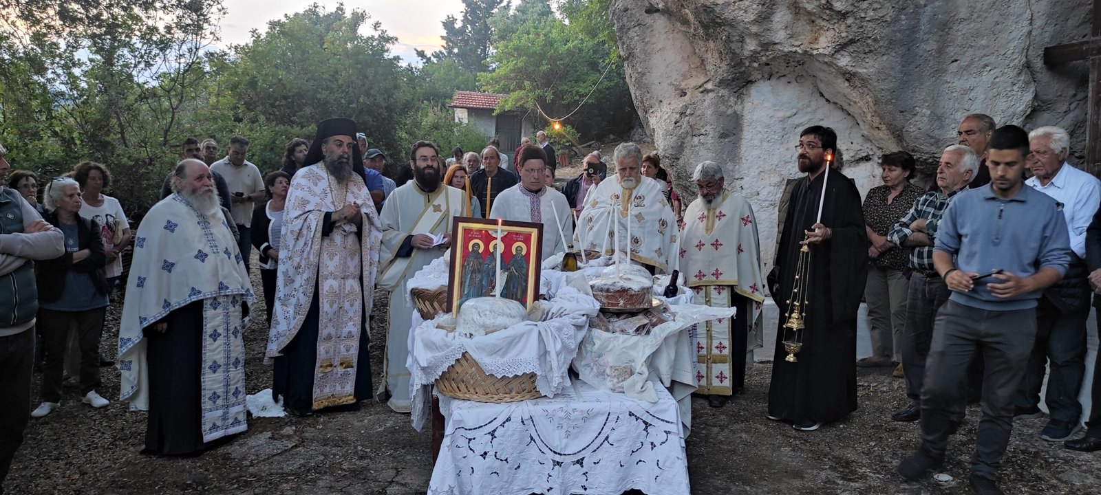 Ιερά Αγρυπνία στην μνήμη του Αγίου Φανουρίου στην Ιερά Μονή Αγίων Πατέρων Αλεξάνδρου Λευκάδος.