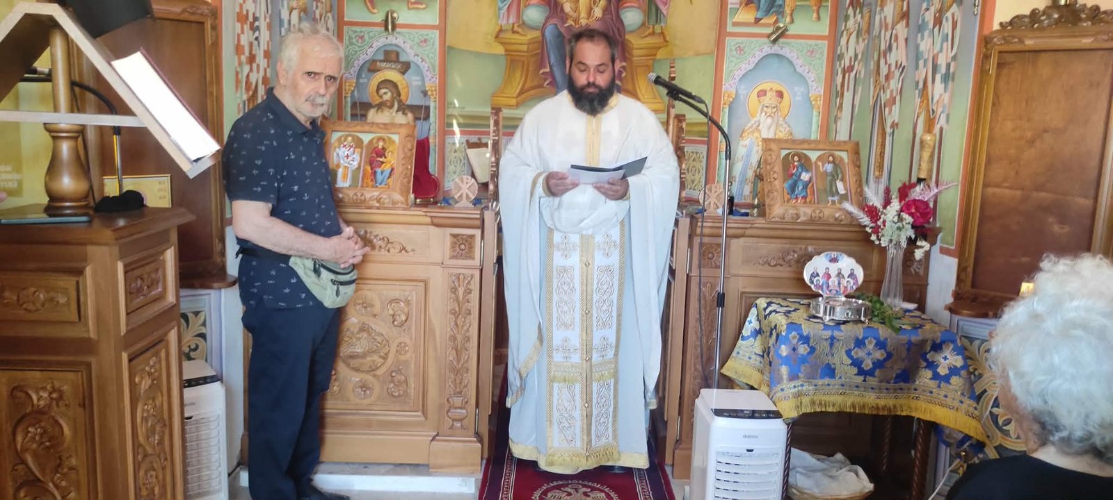 ΑΡΧΙΕΡΑΤΙΚΗ  ΠΑΝΗΓΥΡΙΚΗ  ΘΕΙΑ  ΛΕΙΤΟΥΡΓΙΑ ΣΤΟΝ Ι.Ν. ΑΓΙΟΥ ΕΥΤΥΧΙΟΥ ΠΡΟΣ ΤΙΜΗΝ ΤΗΣ ΑΓΙΑΣ ΚΥΡΙΑΚΗΣ ΚΑΙ ΤΟΥ ΑΓΙΟΥ ΒΛΑΣΣΙΟΥ ΤΟΥ  ΑΚΑΡΝΑΝΑ