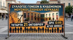 Σύλλογος Γονέων και κηδεμόνων Μουσικού Σχολείου Λευκάδας: ΣΥΜΜΕΤΟΧΗ ΣΤΗ ΔΙΑΜΑΡΤΥΡΙΑ ΤΗΣ 21ης ΟΚΤΩΒΡΙΟΥ